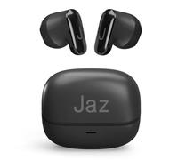 JAZ Orion - Cuffie Auricolari Semi In-Ear True Wireless Stereo, Ultra Compatti, Custodia di Ricarica, Microfono Integrato, Controlli Touch, per Smartphone, Tablet, Laptop, 20 Ore, Nero
