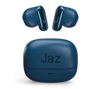 JAZ Orion - Cuffie Auricolari Semi In-Ear True Wireless Stereo, Ultra Compatti, Custodia di Ricarica, Microfono Integrato, Controlli Touch, per Smartphone, Tablet, Laptop, 20 Ore, Azzurro