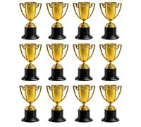 JazRvr 12 coppe per bambini, mini coppe per compleanni, gare sportive ed eventi scolastici, trofei d'oro, altezza 9,5 cm