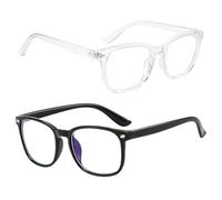 JazRvr 2 occhiali per luce blu, occhiali per la protezione dalla luce blu, occhiali per la protezione dalla luce blu, unisex, per donne e uomini