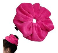 JazSwirl Elastico per capelli oversize da donna, 24,8 cm, rosa, extra large, in peluche, per capelli spessi, elastico per capelli grandi XL per coda di cavallo, accessori per capelli giganti oversize