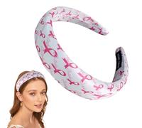 JazSwirl Fascia per capelli per la sensibilizzazione sul cancro al seno, accessori per capelli per la sensibilizzazione sul cancro al seno, fasce per il sudore, fasce per il sudore, fascia per capelli