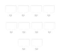 Jazuaiao 10Pcs Telefono Cordino Tab Tether Patch TPU Sostituzione per PhoneCase Strap Tether Tab Trasparente Cellulare