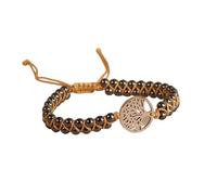 Jazuaiao Braccialetto unisex con perline turchesi e ciondolo a forma di | Perlina turchese africana con ciondolo a forma di albero, regolabile per comfort e look elegante