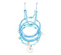 Jazuaiao Multicolore Halloween Stretch Bead Strands con zucca Specters Charm impilabile Design impilabile Unisex Festival Accessorio multistrato Accessori per feste Corda di cera Strati Charm Gioielli