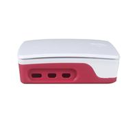 Jazuaiao Per RPi 5B Caso Rossore Bianco ABS Shell con Temperatura Controllata Fan Cluster Stacking per RPI 5B Scheda di Sviluppo Caso