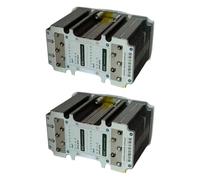 Jazuaiao Ventola di raffreddamento a basso rumore Custodia di raffreddamento Sostituzione Gestione termica per V100 SXM2 GPU Accessori per schede grafiche Gruppo dissipatore di calore