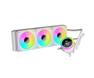 Jazuaiao Ventola di raffreddamento ad acqua CPU 120mmx3 radiatore con illuminazione ARGB e controllo PWM per varie prese tubo protettivo raffreddamento ad acqua