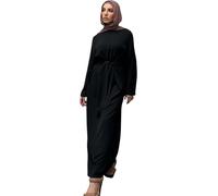 Jazvano Abito da donna Abaya per musulmano Eid Abito da preghiera Dubai Donne Maxi Caftano Islamico Salah Del Giorno Abito Morbido Musulmano Donne Abbigliamento