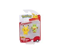JAZWARES Battle Figure Pack: Pokemon - Grookey & Pikachu Statua