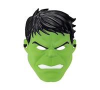 Jazwares Marvel Hulk Child - Maschera di plastica 3D con cinturino elastico, verde standard
