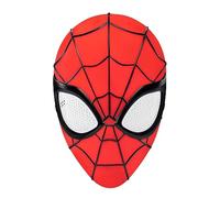 Jazwares Marvel Youth Spider-Man Mask - Maschera 3D in plastica con cinturino elastico, colore rosso