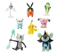 Jazwares PKW - Confezione multipla di personaggi da battaglia (8 pezzi: Tepig, O