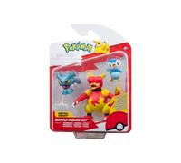 Pokémon Battle Figure Set 3-Pack Piplup, Misdreavus, Magmar 5 cm