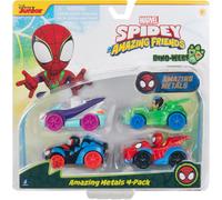 Jazwares - Spidey 4 veicoli Dino Diecast Metal