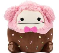 Jazwares Squishmallows SQVA01444 - Peluche ufficiale Brina il Bigfoot con papillon rosa, 40 cm