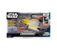 Jazwares Star Wars: The Mandalorian - Veicolo Deluxe (8" Veicolo & 2 Figure) - Razor Crest Microgalaxy