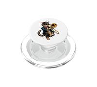 Jazz Cat Trombone Player Vintage Swing Musica Cartoon Art PopSockets PopGrip per MagSafe