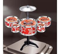 Jazz Drum Kit Educativo Percussioni Simulazione Strumento per l'Educazione Precoce Regalo di Natale Compleanno