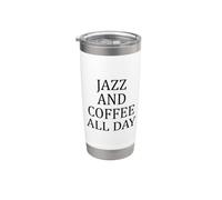 Jazz E Caffè Tutto Il Giorno Amante Della Bicchiere termico in acciaio inox doppia parete