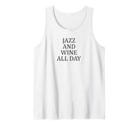Jazz E Vino Tutto Il Giorno Amante della Canotta