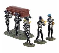 Jazz Funeral Spooky Town set of 4 Lemax Cod 13554