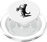 Jazz Gatto Suonare Sassofono Musica PopSockets PopGrip per MagSafe