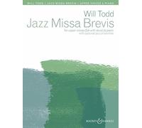 Jazz Missa Brevis: SSAA version. Chor (SSAA) und Klavier; Jazz-Trio (Klavier, Bass und Schlagzeug) oder Jazz-Ensemble (Alt-Saxophon, 2 Trompeten und Jazz-Trio) ad libitum. Chorpartitur.