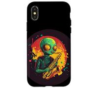 Jazz nello spazio esterno con un tocco alieno comico Custodia per iPhone X/XS