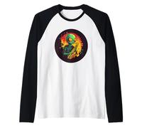 Jazz nello spazio esterno con un tocco alieno comico Maglia con Maniche Raglan