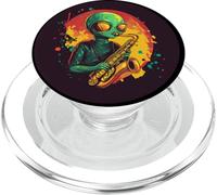 Jazz nello spazio esterno con un tocco alieno comico PopSockets PopGrip per MagSafe