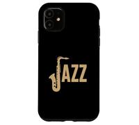 Jazz Sassofono Lettera Jazz Musicisti Sax Music Lovers Custodia per iPhone 11