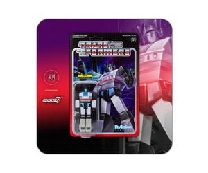 (Jazz)Super 7 Transformers Reaction Wave 1 Starscream Bumblebee Optimus Prime Soundwave Megatron Jazz