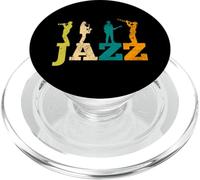 Jazz Tromba Sassofono Chitarra Trombone Musicista Vintage PopSockets PopGrip per MagSafe
