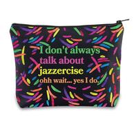 Jazzercise - Trousse per il trucco Jazzercise Lover Gifts I Don't Always Talk about Jazzercise Gifts Jazzercise Dancer Cosmetic Bag, Parla di Uk