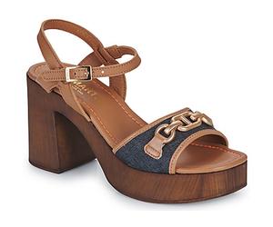 JB Martin Sandali con zeppa APPIA in Blu 39