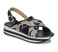 JB Martin Sandali con zeppa ILANG in Nero 37