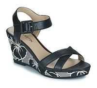 JB Martin Sandali con zeppa QUERIDA in Nero 37