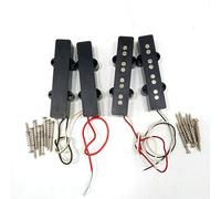 JB - Set di pickup per basso elettrico (Neck 92/Bridge 95), con magnete in ceramica a 4 corde, opzioni di copertura aperta/chiusa (tipo chiuso)