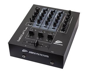 JB Systems BATTLE4 USB - Mixer DJ a 4 canali con 9 ingressi, distribuito su 4 canali (3 Line, 2 Phono, 2 ingressi USB e 2 microfono)