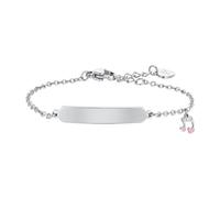 JB222 Collana bimba in acciaio con smalto rosa Luca Barra -10% Sconto