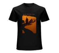 JBBKZ disc Blue Oyster Cult Curse of The Hidden Mirror Short Sleeves Men's Cotton Shirt Black L