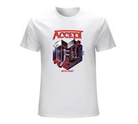 JBBKZ disc Men's Accept Metal Heart 1 T-Shirts White XXL