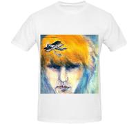 JBBKZ disc Men's Aerial Ballet Harry Nilsson Soundtrack Mens O Neck Cool Tee Shirts T-Shirts White M