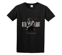 JBBKZ disc Men's Beth Hart World Tour Concerts T-Shirts Black L