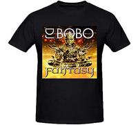 JBBKZ disc Men's Dj Bobo Fantasy Tall Tee Shirts T-Shirts Black S