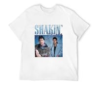 JBBKZ disc Men's Emery Shakin Stevens Appreciation Unisex Homage Throwback Stag Hen Do Funny2 T-Shirts White XL