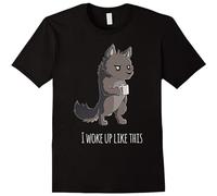 JBBKZ disc Men's I Woke Up Like This T-Shirts Black XL