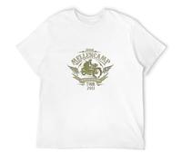JBBKZ disc Men's John Mellencamp No Better Than This 2011 Tour T-Shirts White 3XL