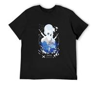 JBBKZ disc Men's Kaine Men Nier Replicant Automata Game Funny Cotton Tees Short Sleeve Gift Oversized Streetwear T-Shirts Black L